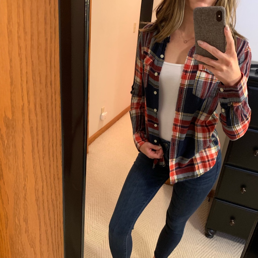 Flannel Button Down Top